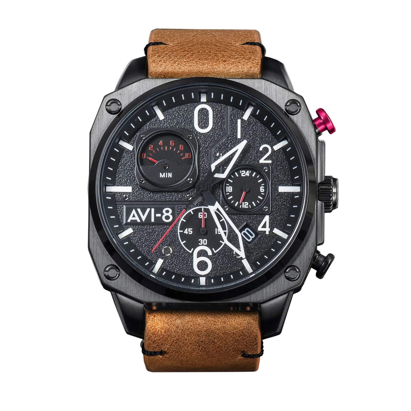 Hawker Hunter Retrograde Chronograph | Black Dial Wristwatch AV-4052-02