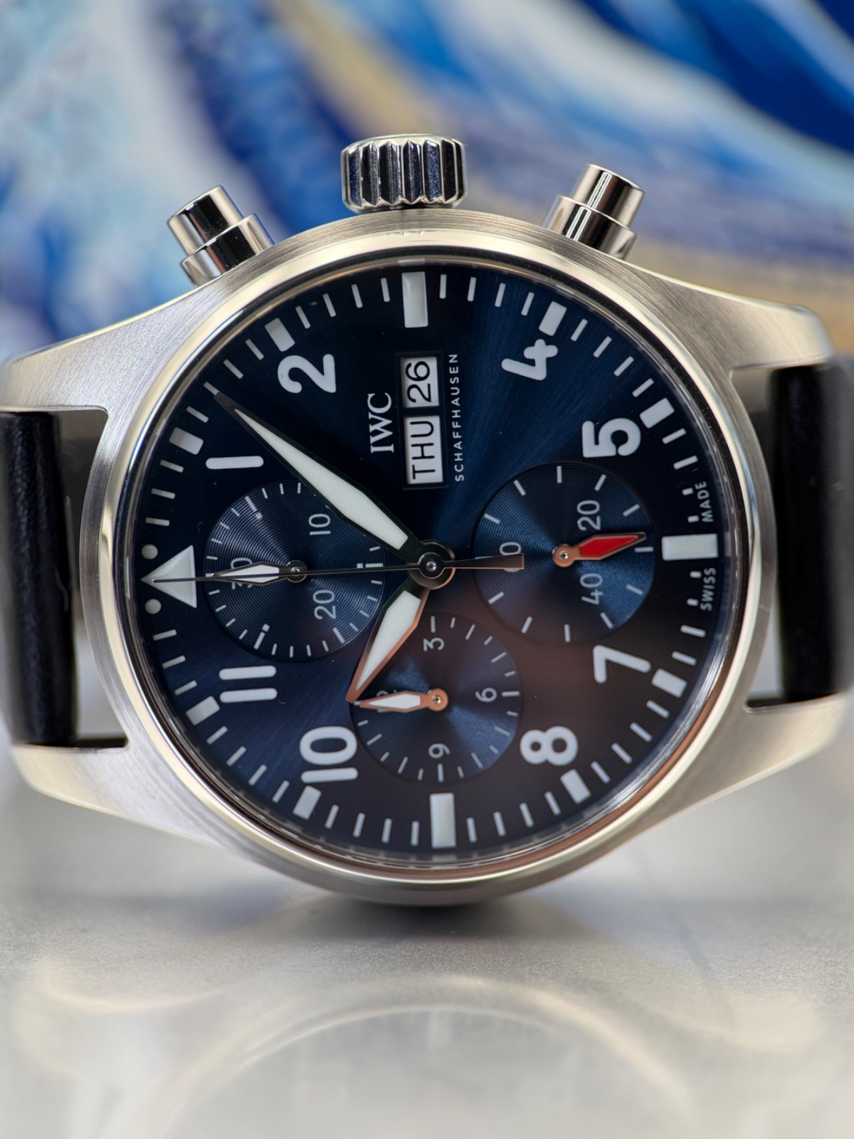 IWC Pilot’s Watch Chronograph Blue Dial – Stainless – IW388101