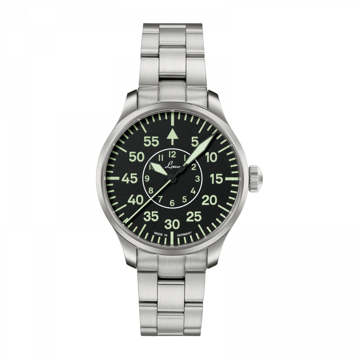 Laco Aachen 39mm Automatic / Bracelet | Black Dial
