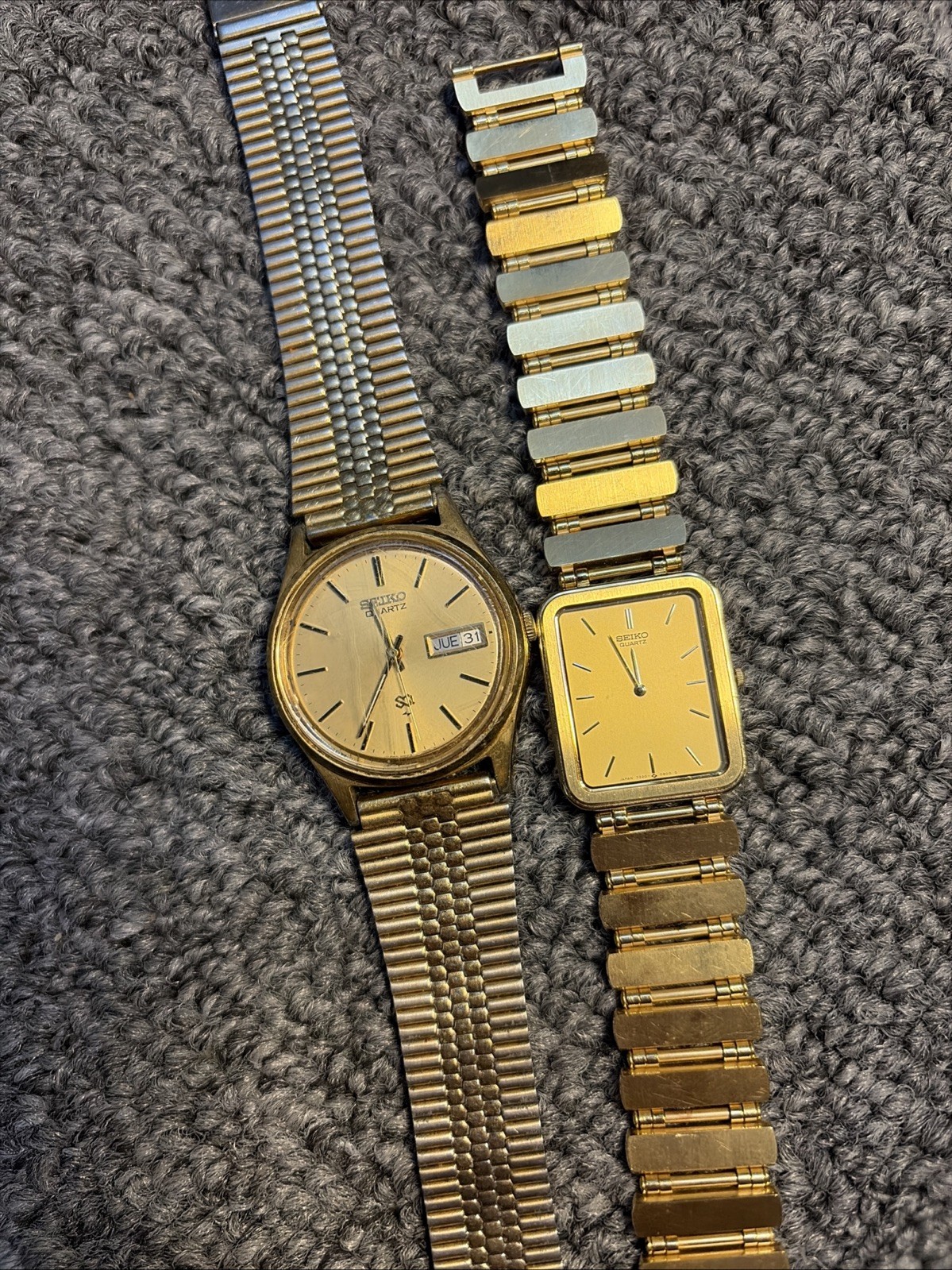 Seiko Automatic Wristwatch Stainless Steel 17 Jewels Day/Date Vintage 2 Others