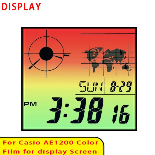 42 Style Display Color Screen Filter for Casio AE1200 Display HD Gradient Filter