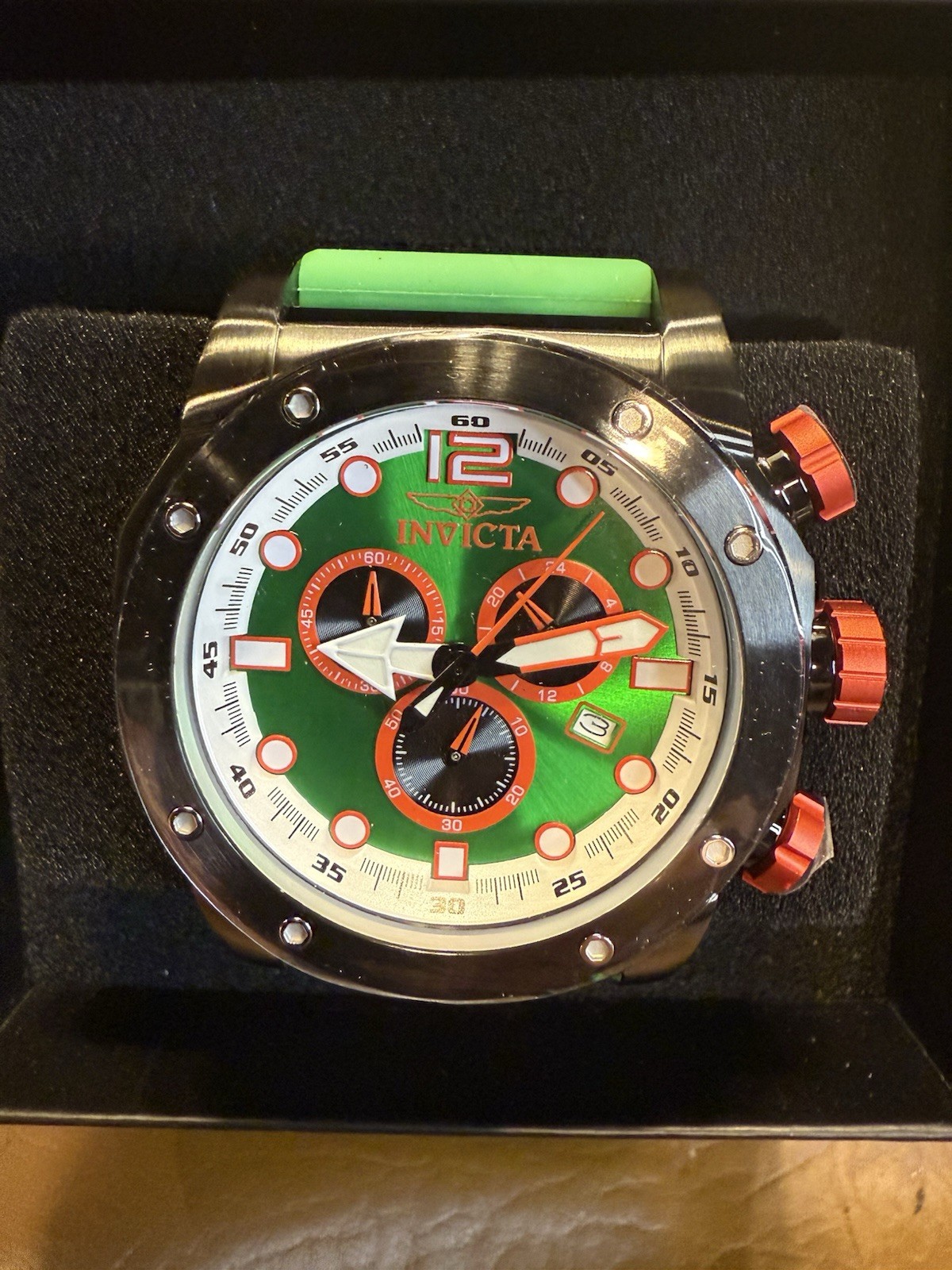 Invicta Sea Hunter Gen IV 52mm Quartz Watch Green Chronograph 48981