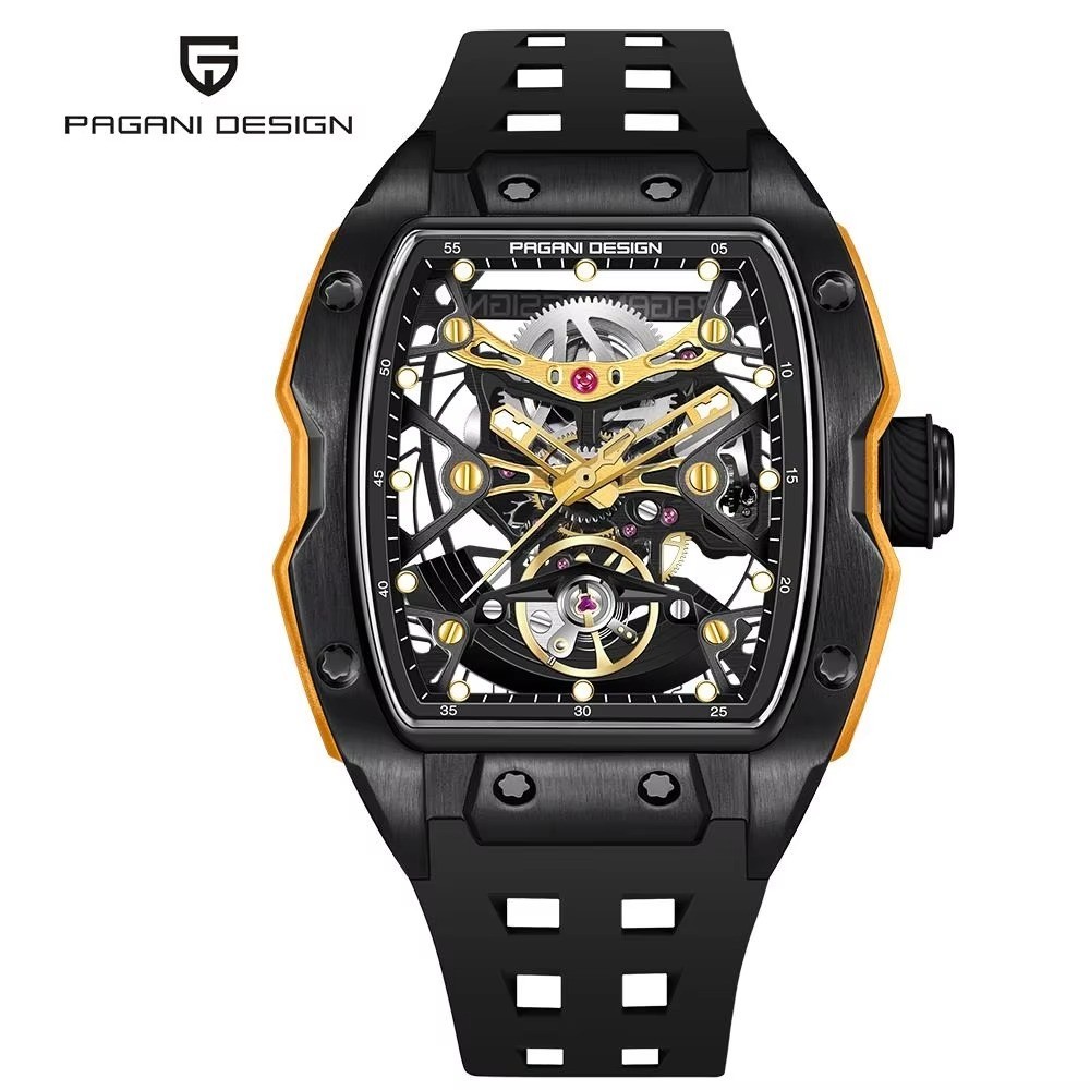 ⌚ PAGANI DESIGN Automatic Skeleton Watch Men’s Sapphire Crystal Stainless Steel