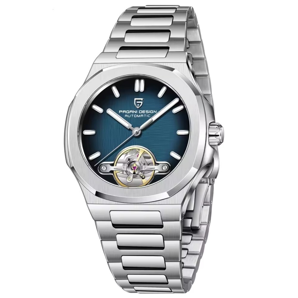 Men’s Automatic Mechanical Tourbillon Watches Waterproof Sapphire Glass Luminous