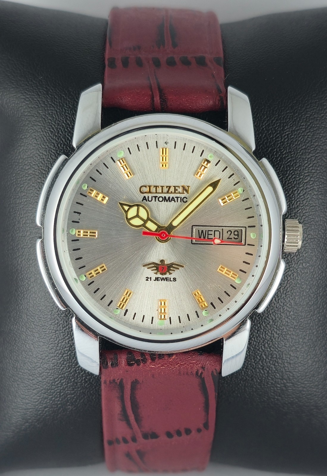 Refurbished Citizen Automatic Silver Dial with Day/Date Men’s Watch | 21 Jewels