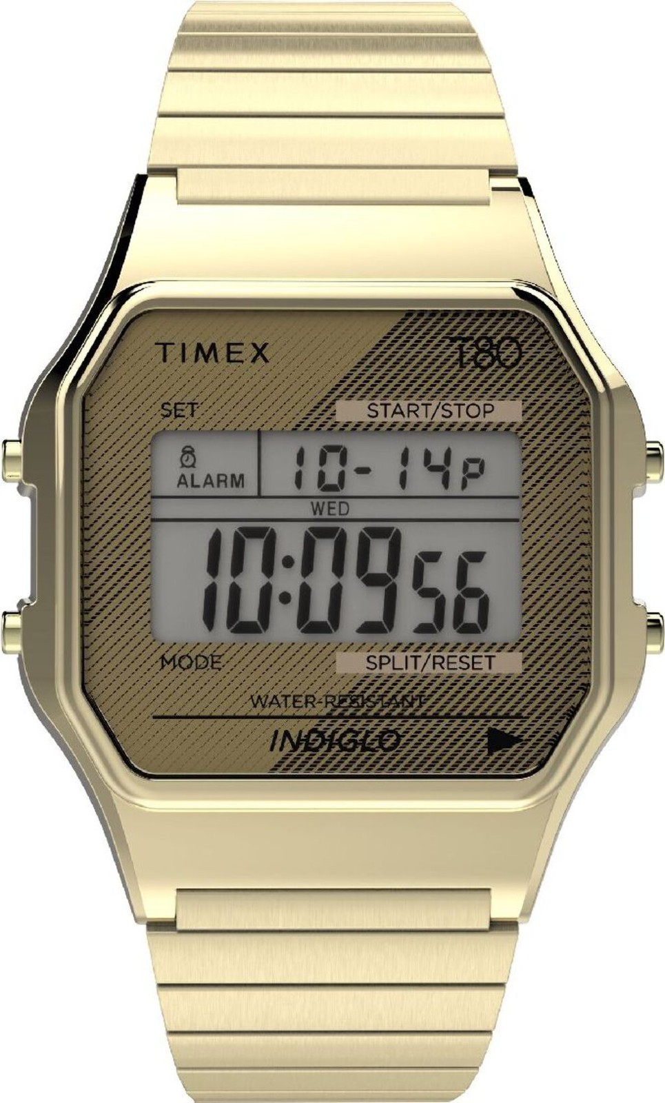 Timex TW2R79000 Men’s T80 Special Projects Gold Tone Digital Watch