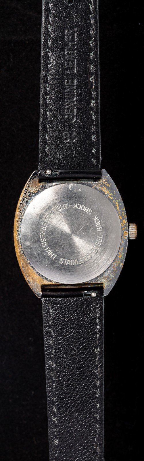 Junghans Black Dial Orange Hand Men’s Hand-Wind Vintage German Watch — Working