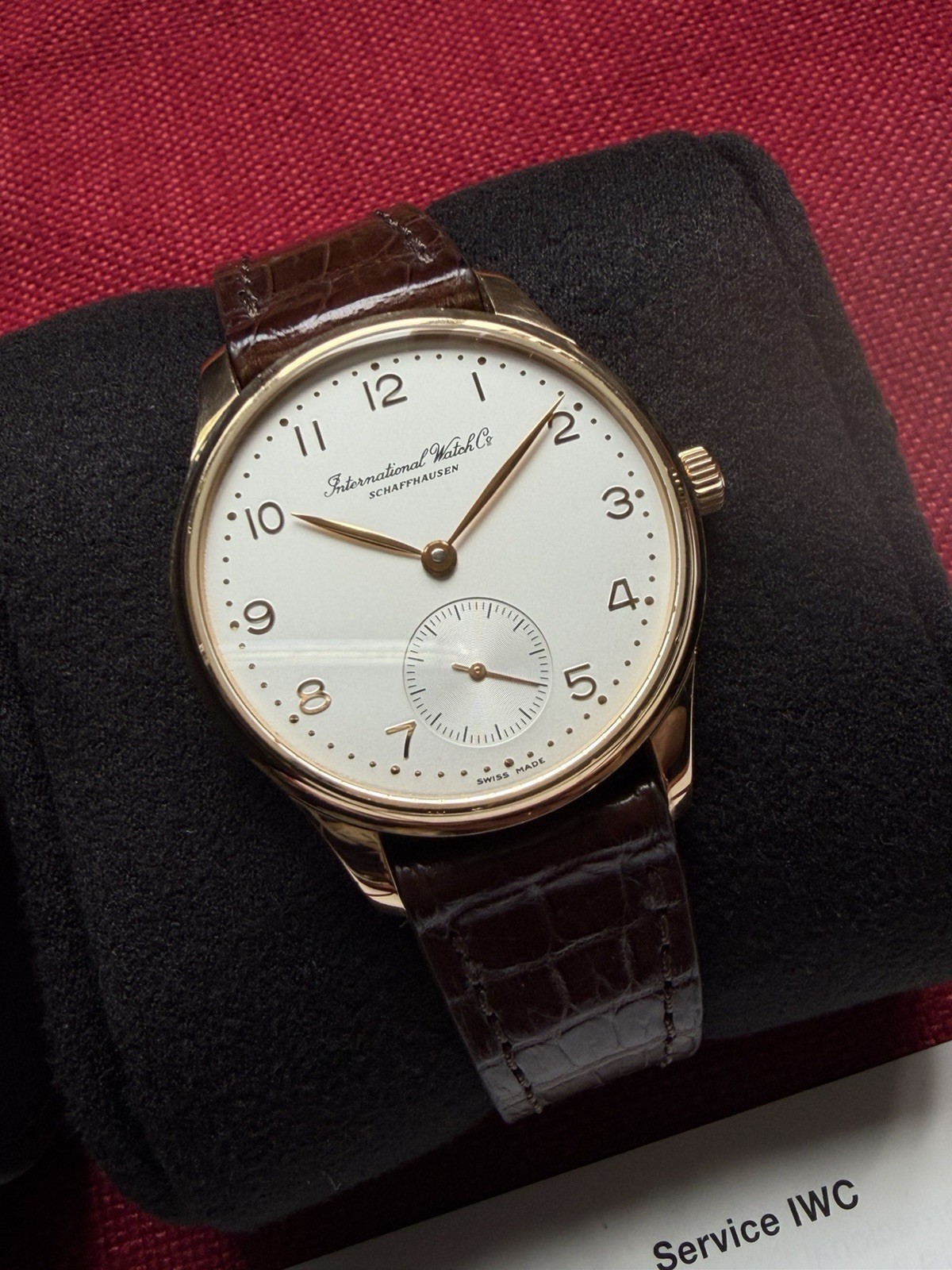 IWC Klein Portugieser 18k Rose Gold IW3531-01 Automatic Rare Small Portuguese