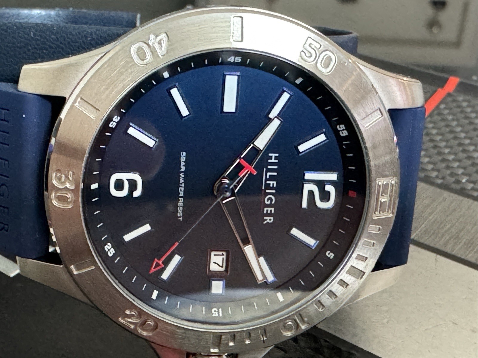 Tommy Hilfiger Ryan Silicone Strap Blue Dial Men’s Watch 1791991