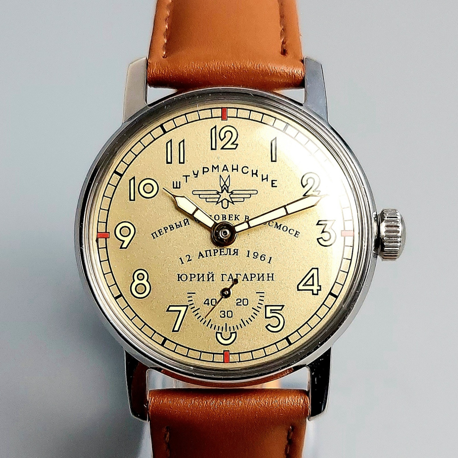 Soviet Vintage Watch Pobeda Sturmanskie Yuri Gagarin Men’s Wristwatch Serviced