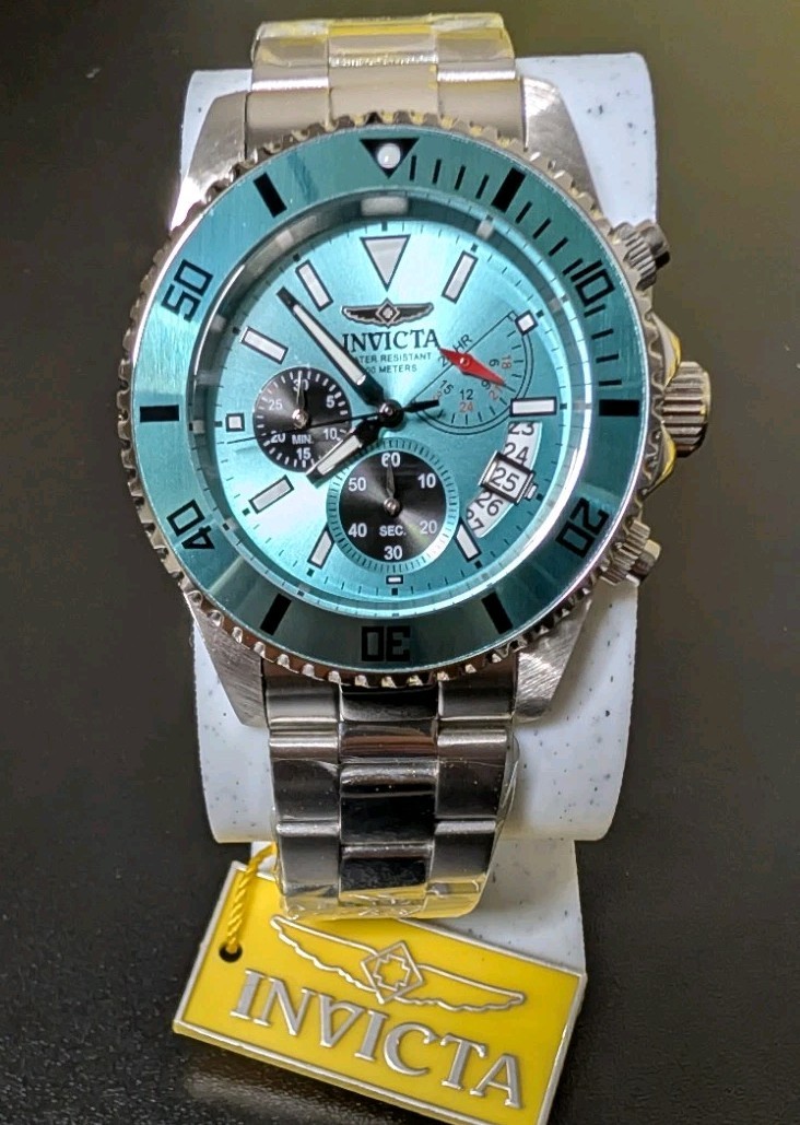 Invicta Pro Diver Men’s Watch (Model 51123) – Turquoise / Tiffany Blue