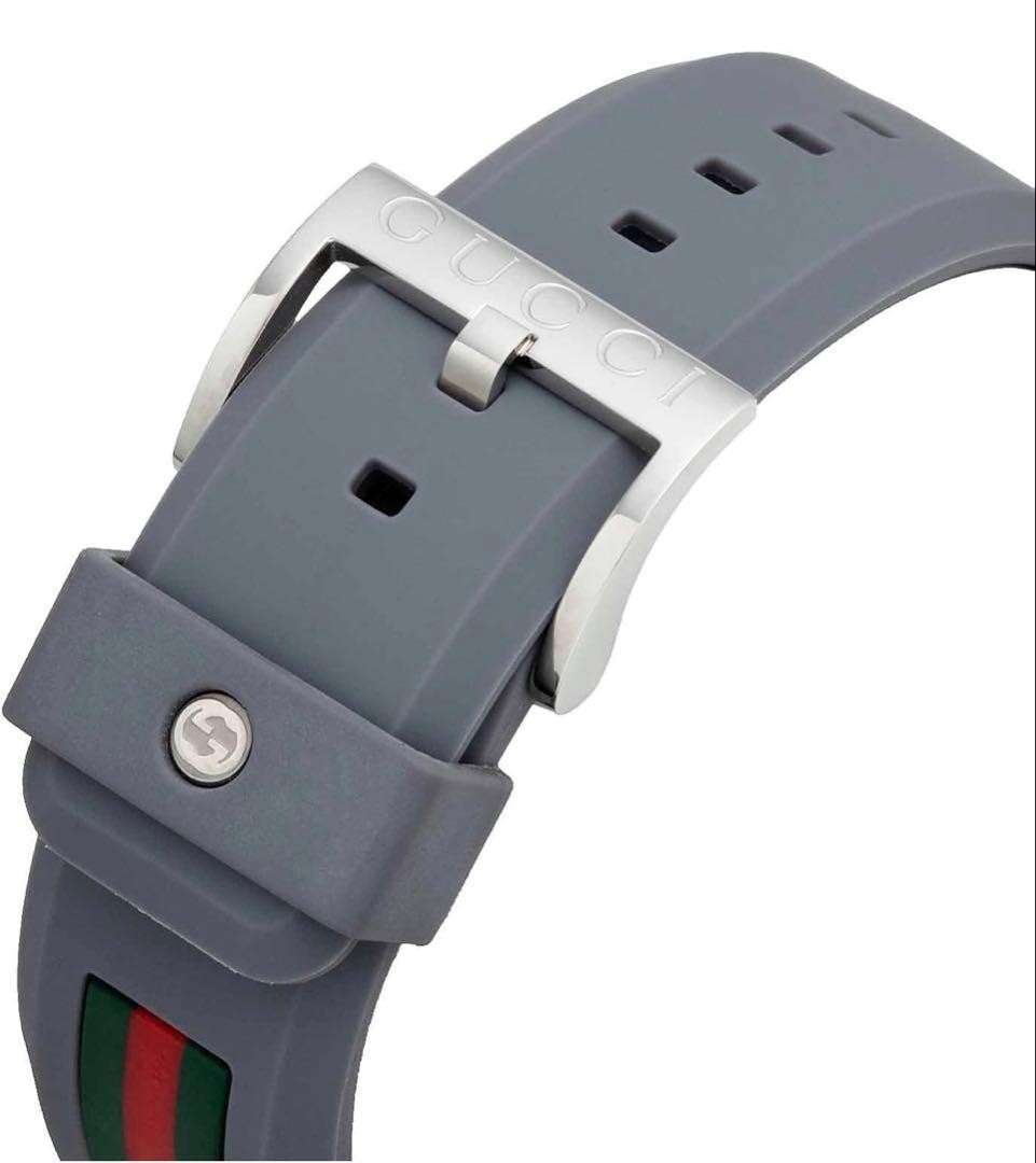 New Gucci Watch Rubber Strap SYNC Gray YA137109A