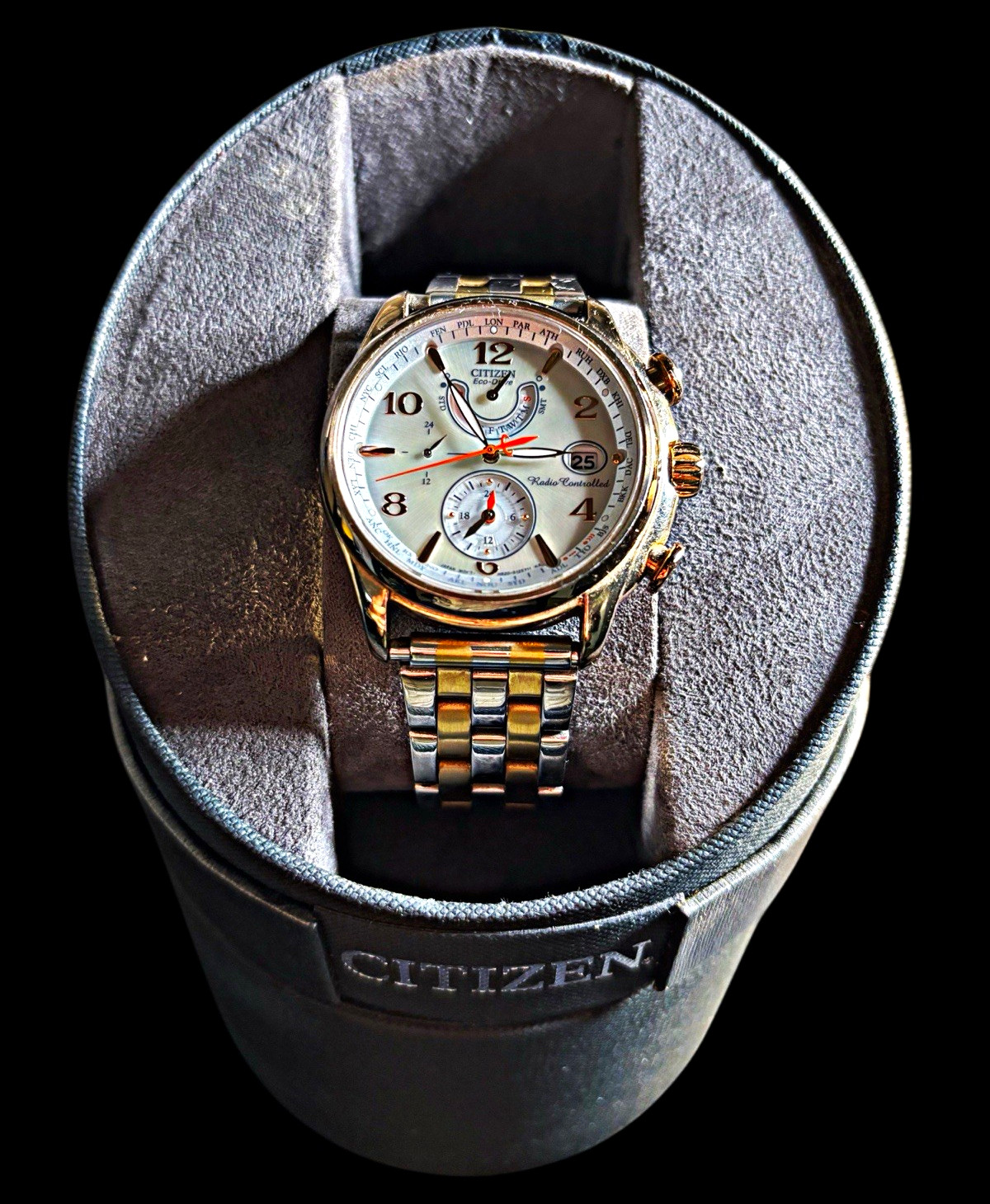 Citizen Eco-Drive Men’s Two-Tone Stainless Steel Radio Controlled 42mm Watch