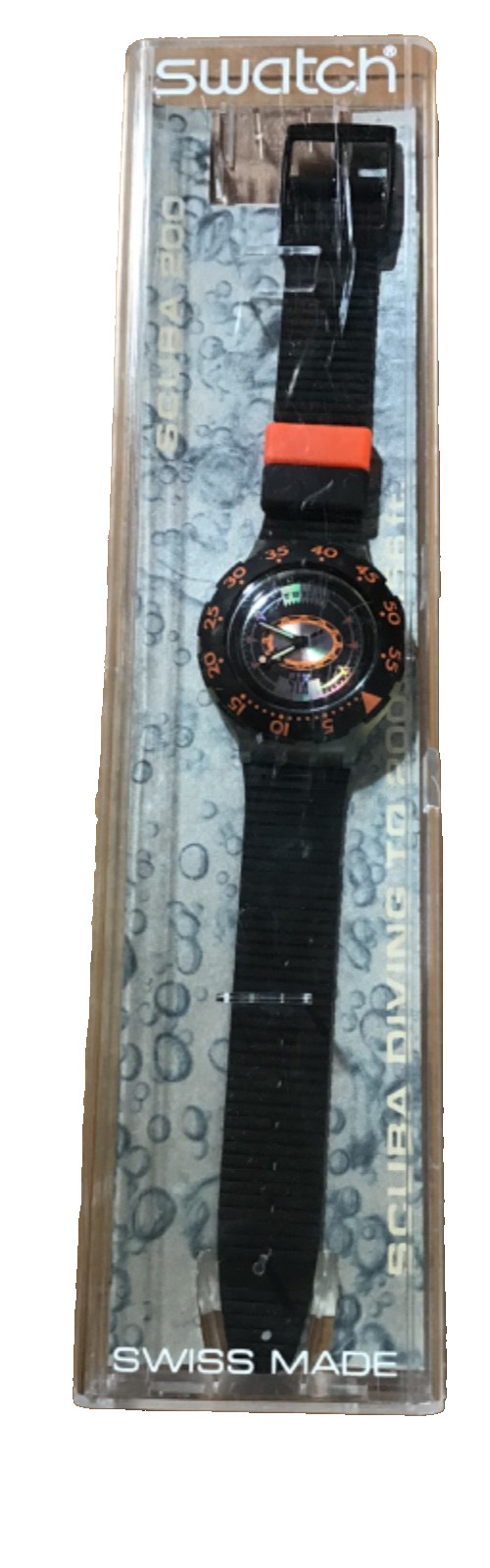 Swatch Watch TECH DIVING 1993 Scuba Swiss Made Rare Divers Quartz