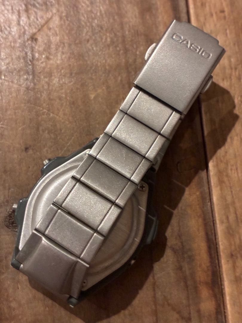 [Poor Condition] CASIO AQ-140W Men’s Watch Silver Black