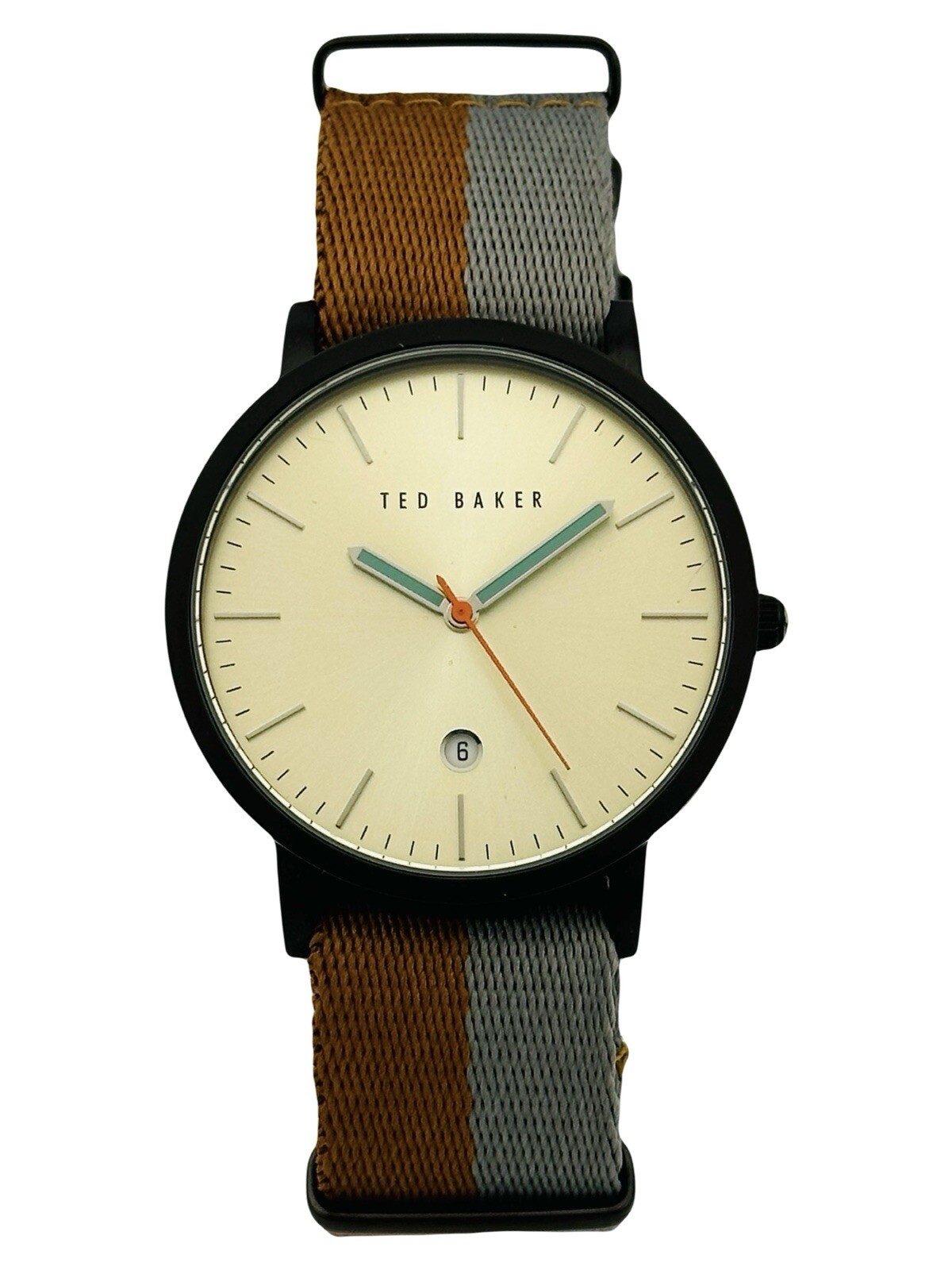 Ted Baker Unisex TE10026448 SMART CASUAL Bicolour TAN + GREY Nylon Strap Watch