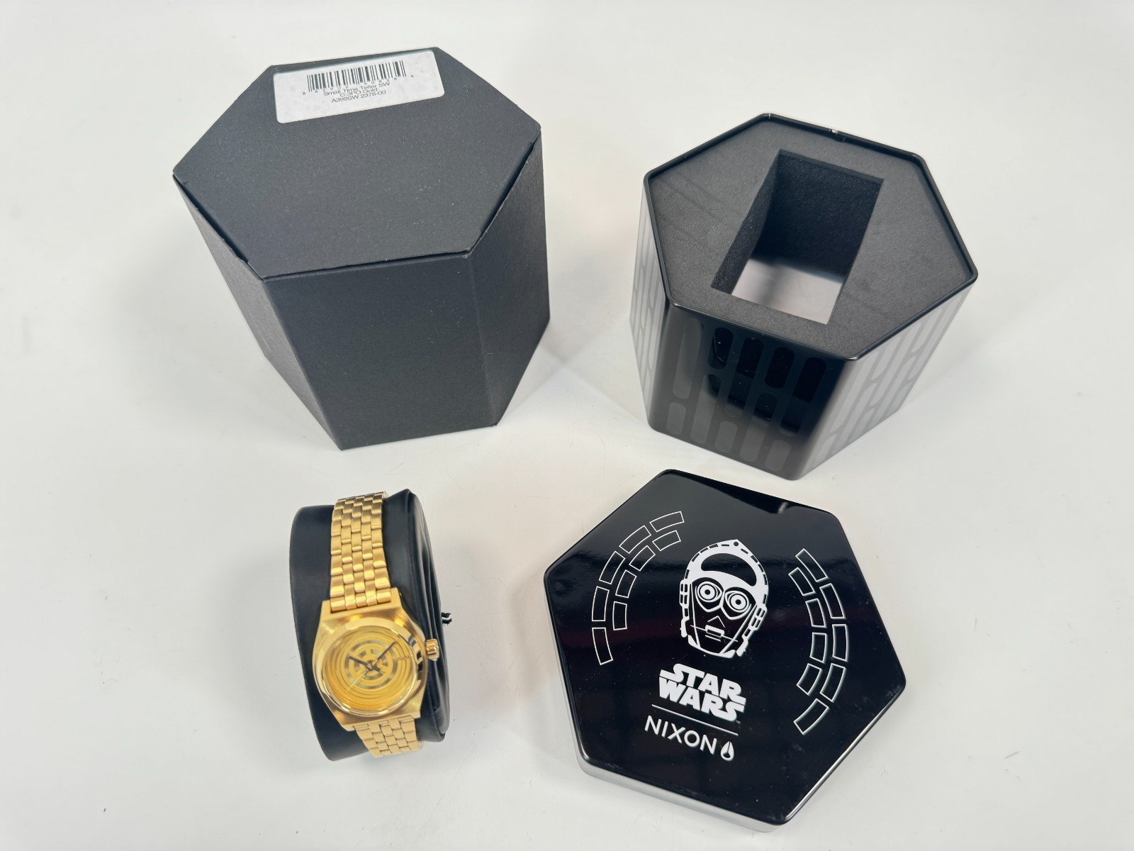 Nixon x Star Wars Small Time Teller C3PO Gold Watch A399SW 2378-00 NEW