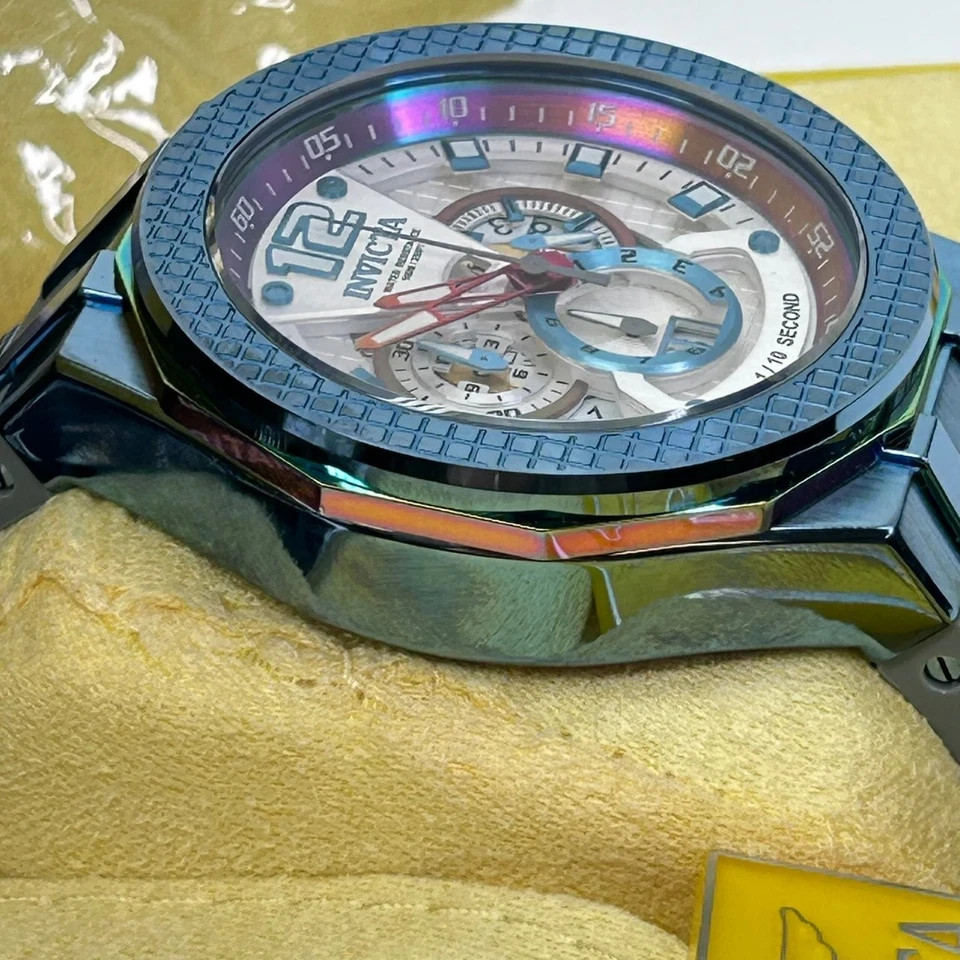 Invicta Speedway Chronograph Flame Fusion Crystal Watch #37960 New In Box