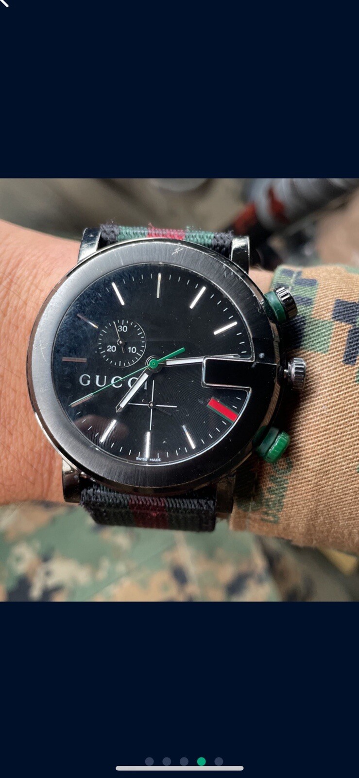 Gucci YA137101 Men’s Black Watch