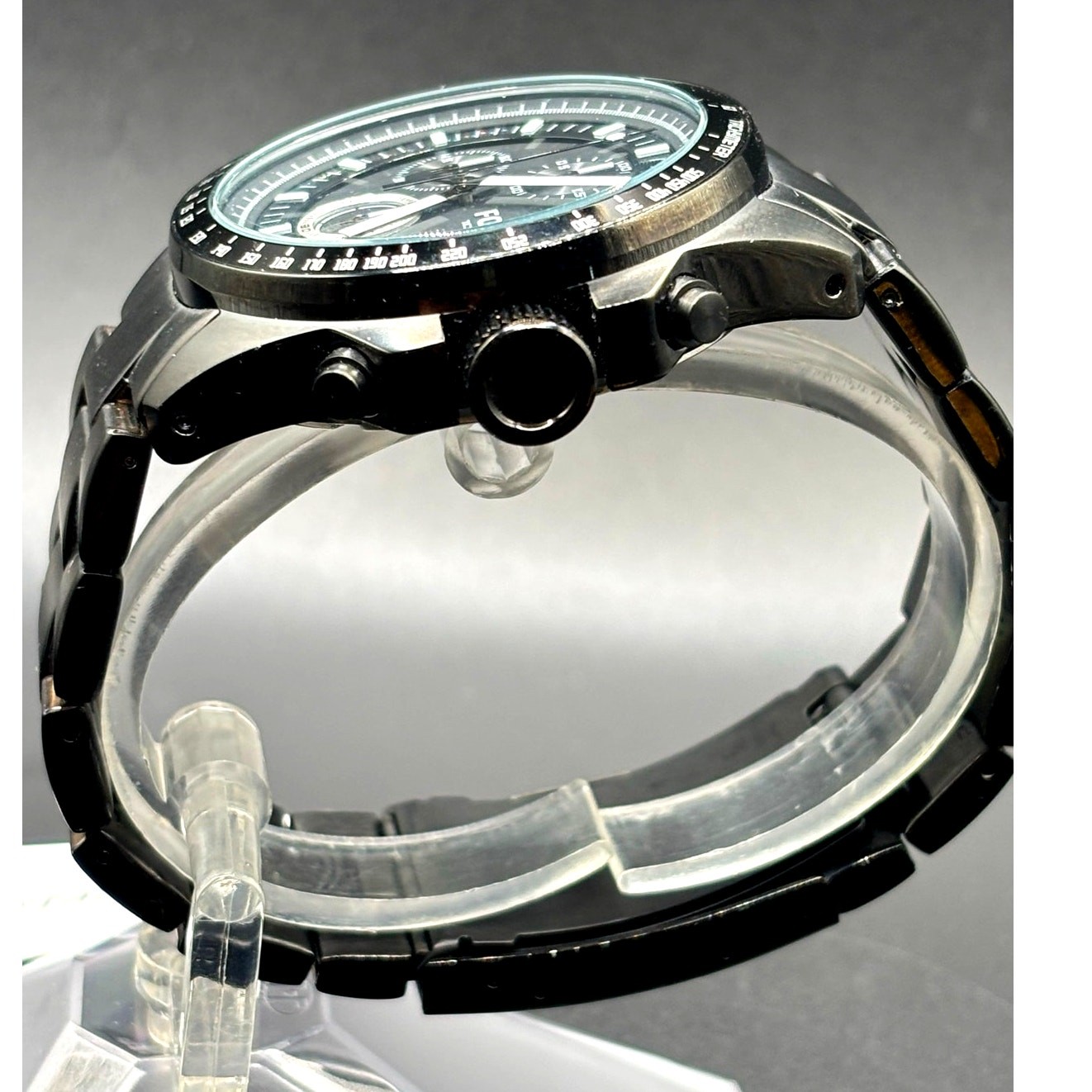 Fossil Decker CH2601 Black IP Stainless Steel Chronograph Men’s Watch NIB