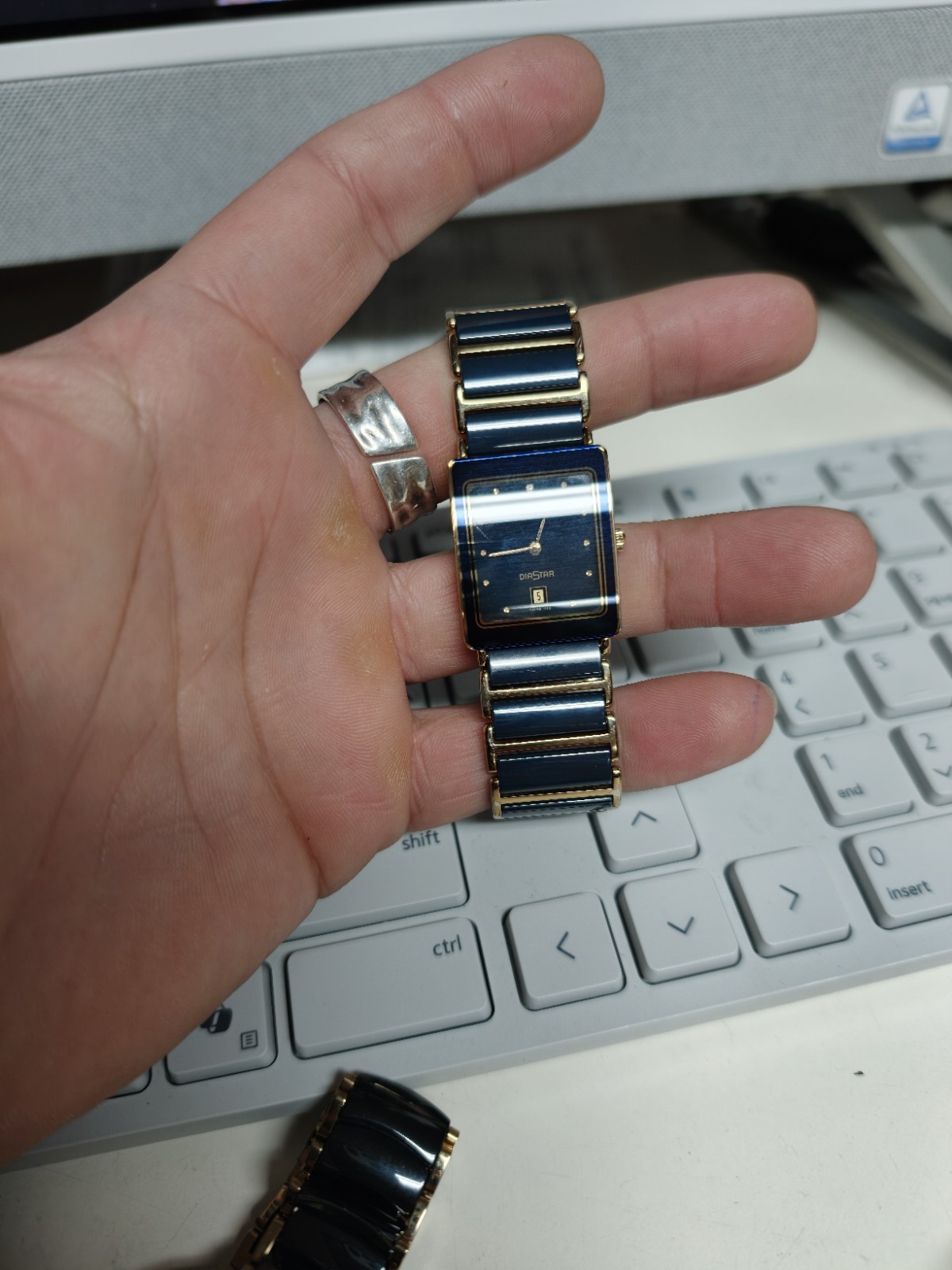 Rado DiaStar Integral 160.0281.3 N Ceramic & Gold Blue Dial – New Battery
