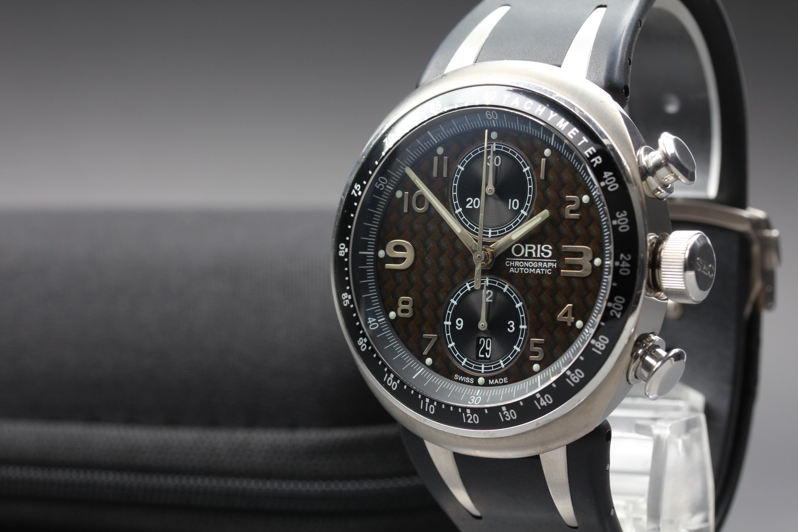 Limited ORIS Williams TT3 7587 Automatic Chronograph Brown Dial Men’s Watch 43mm