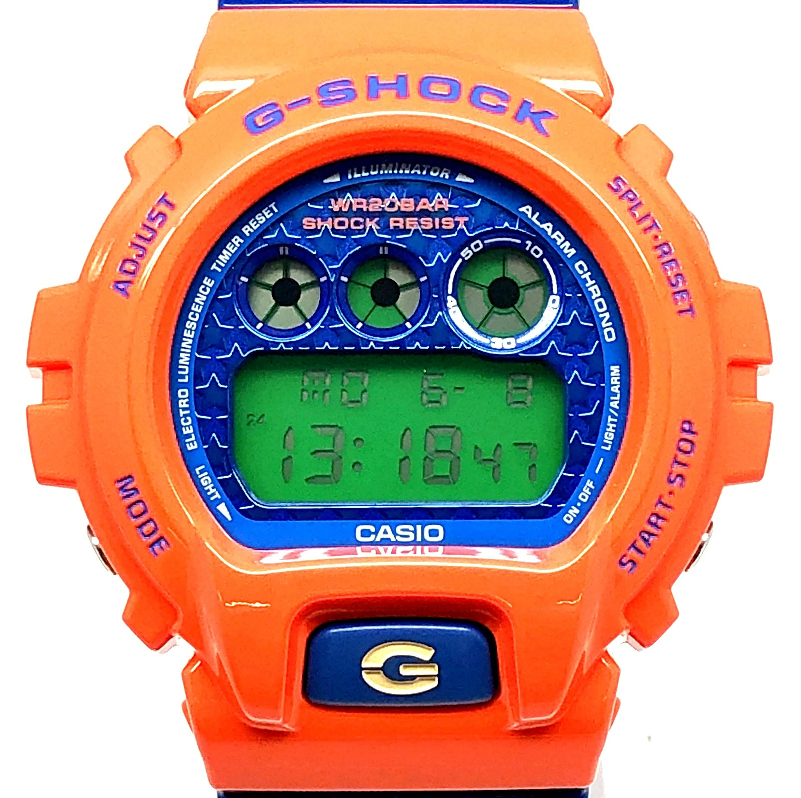 G SHOCK CASIO DW 6900SC 4 Crazy Colors HIP HOP Orange Blue Green Star Dial Gloss