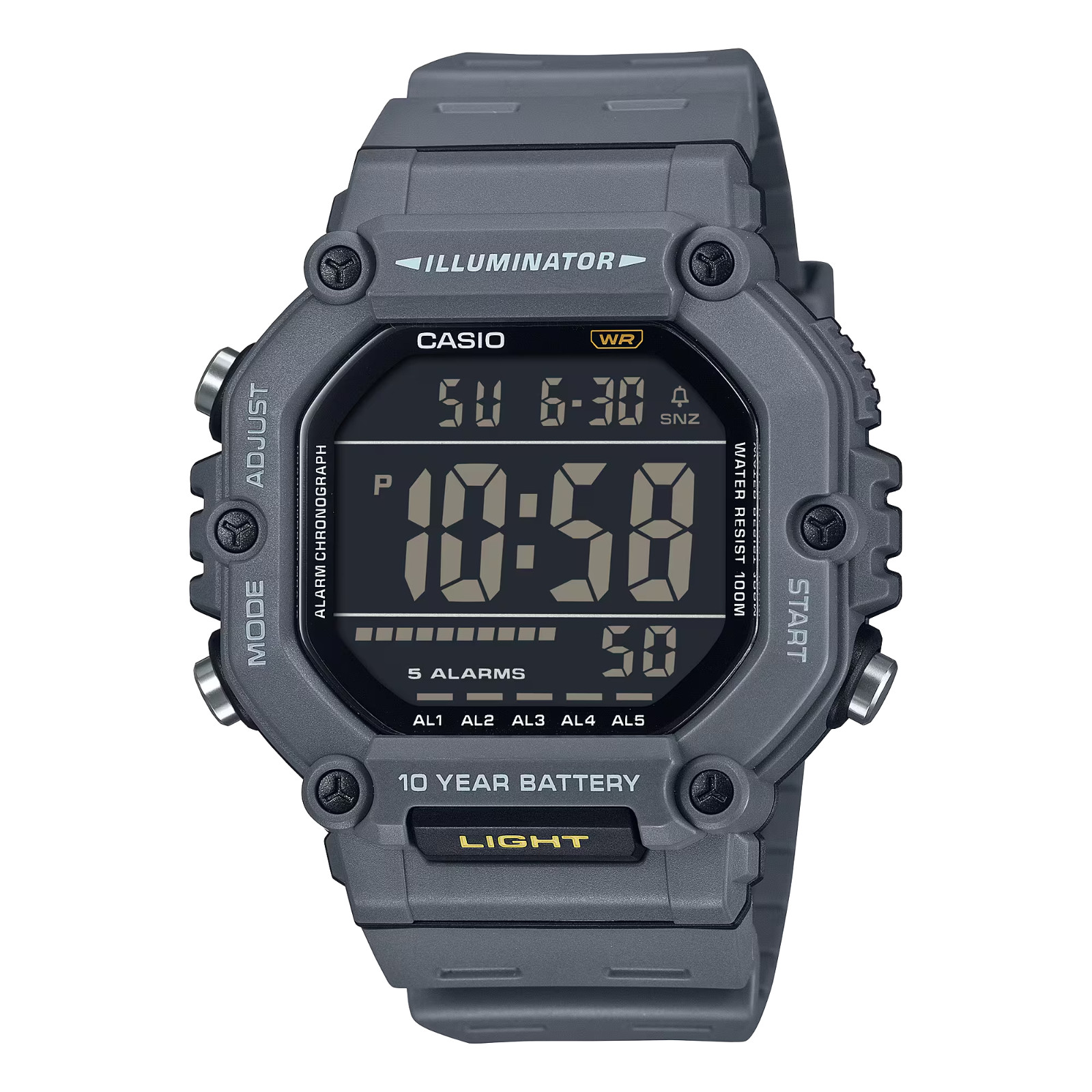 Casio AE1600H-8BV, Chronograph Watch, Illuminator, 5 Alarms, 10 Year Battery