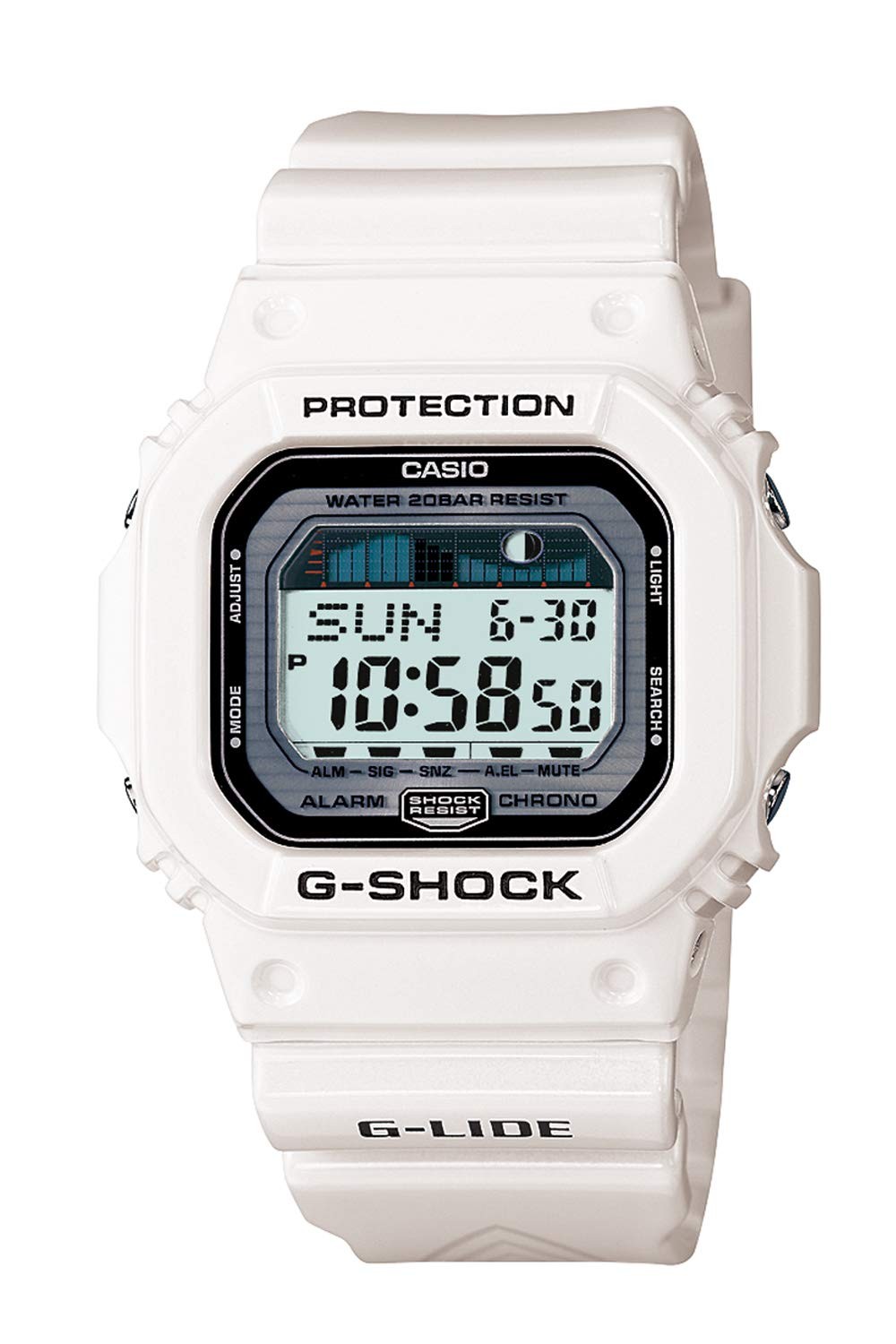Unused CASIO G-SHOCK GLX-5600-7JF White G-LIDE Tide & Moon Men’s Watch in Box