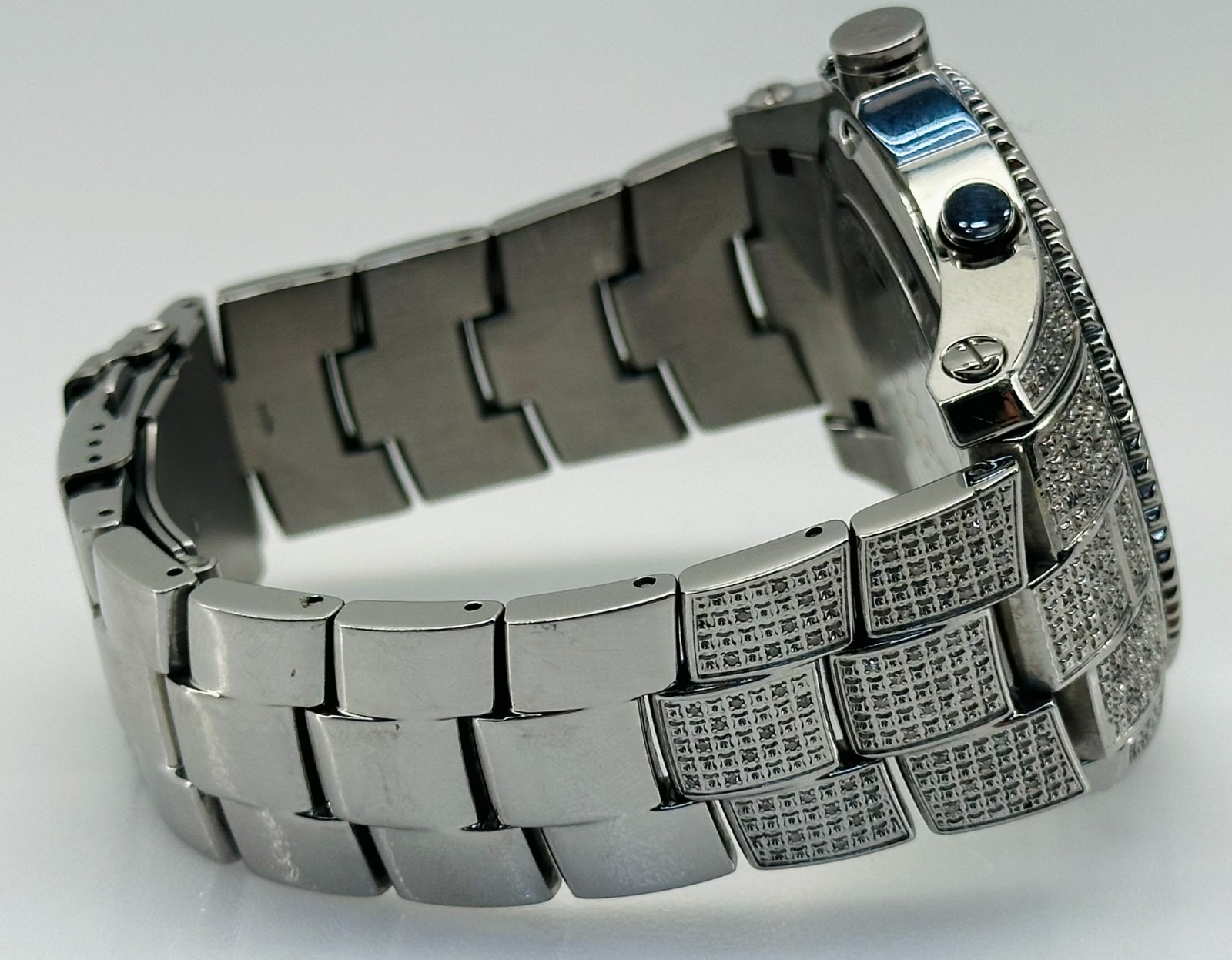 JBW Jet Setter SS Diamond Multi Time-Zone Men’s Watch JB-6213-C #170