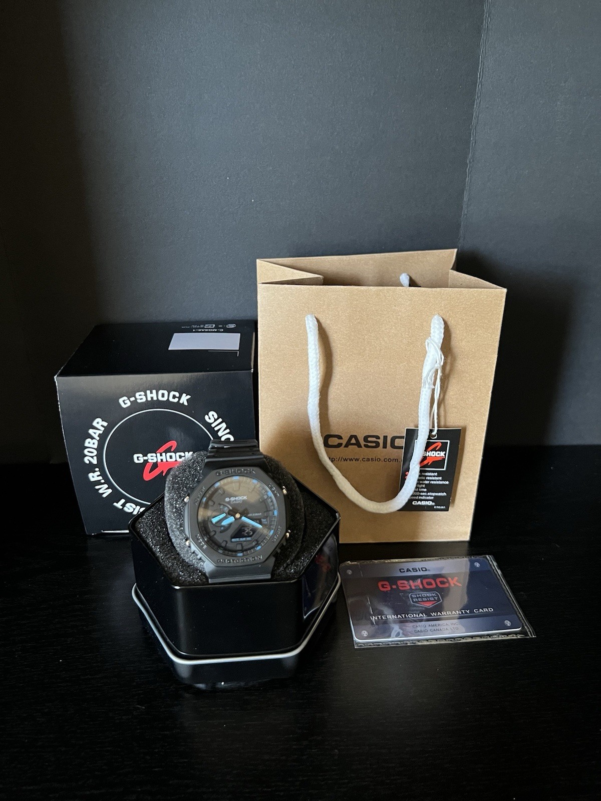 Black multi color Custom G-shock watch Brand new w/box Same day shipping