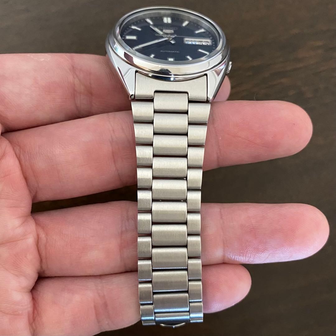 SEIKO 5 Automatic 7S26 0480 Navy Dial See through back From Japan
