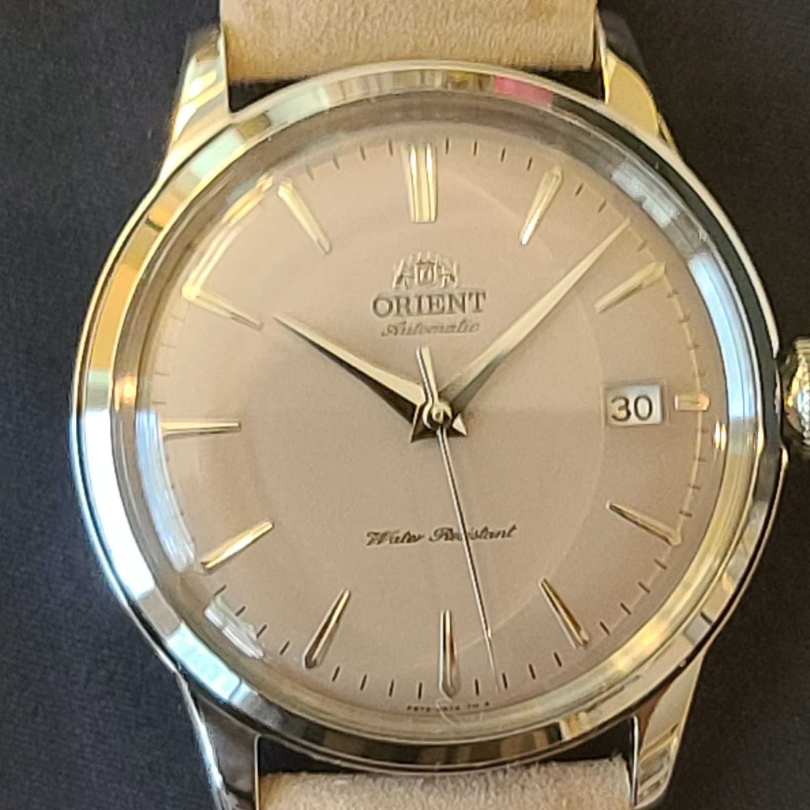 Orient Men’s Bambino 38mm Limited Edition Automatic Watch RA-AC0M13NB – With Box