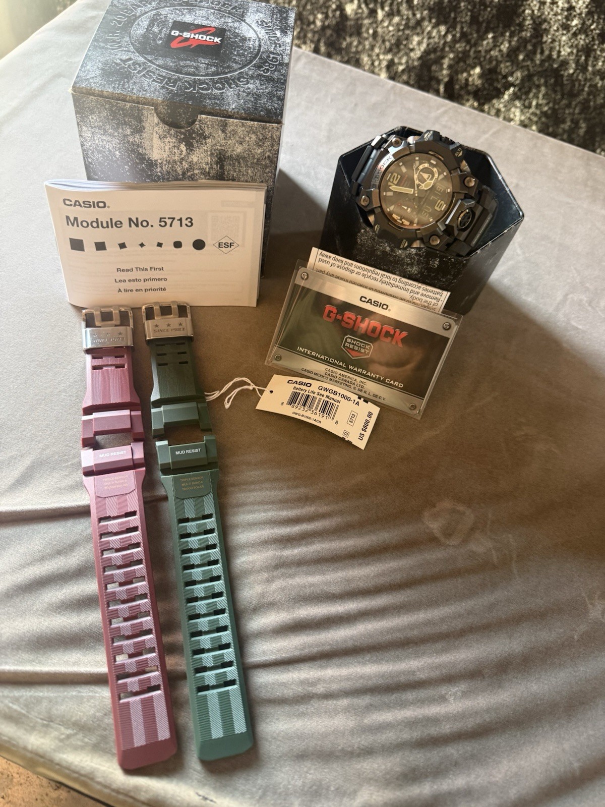 Casio G-SHOCK Mudmaster Analog/Digital Altimeter Compass GWG-B1000-1ACR