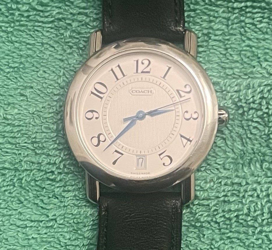 Coach W523 Quartz Watch with Calendar Silver Men’s