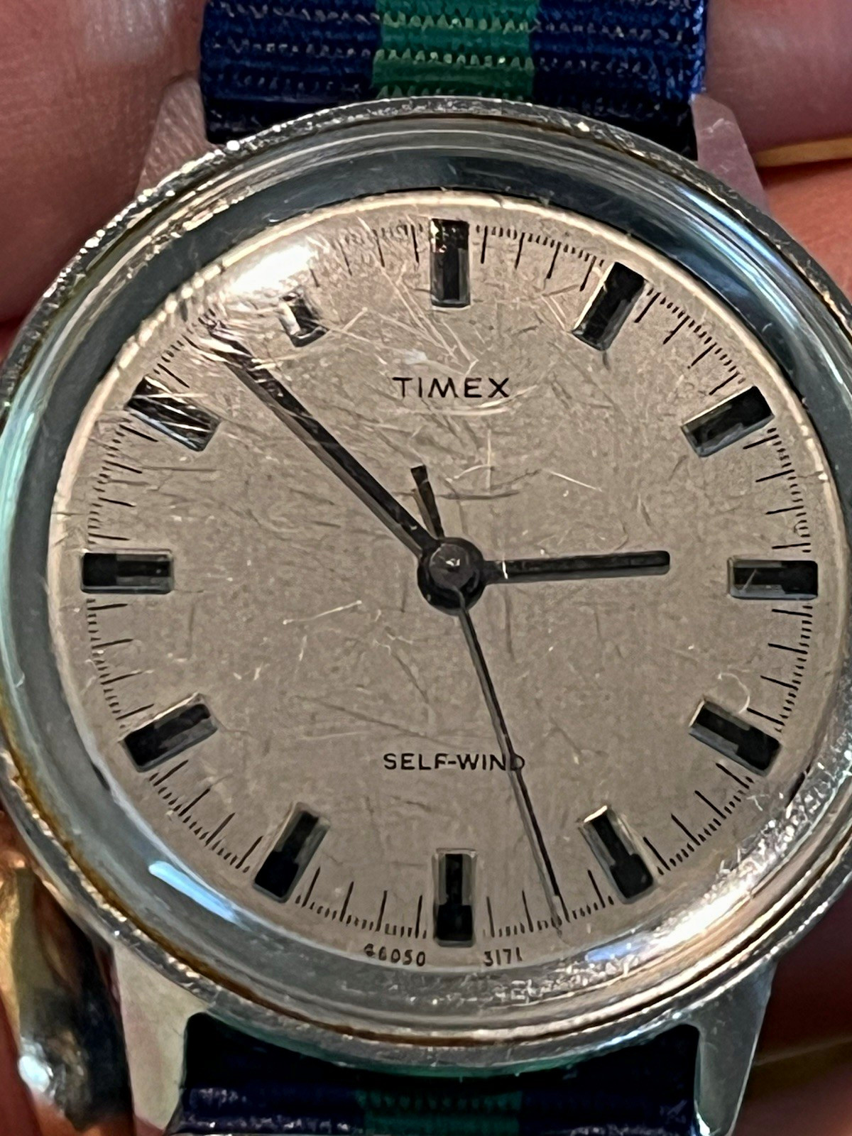 Vintage Timex Self-Wind Automatic Men’s Watch Silver Dial Runs Great Keeps Time