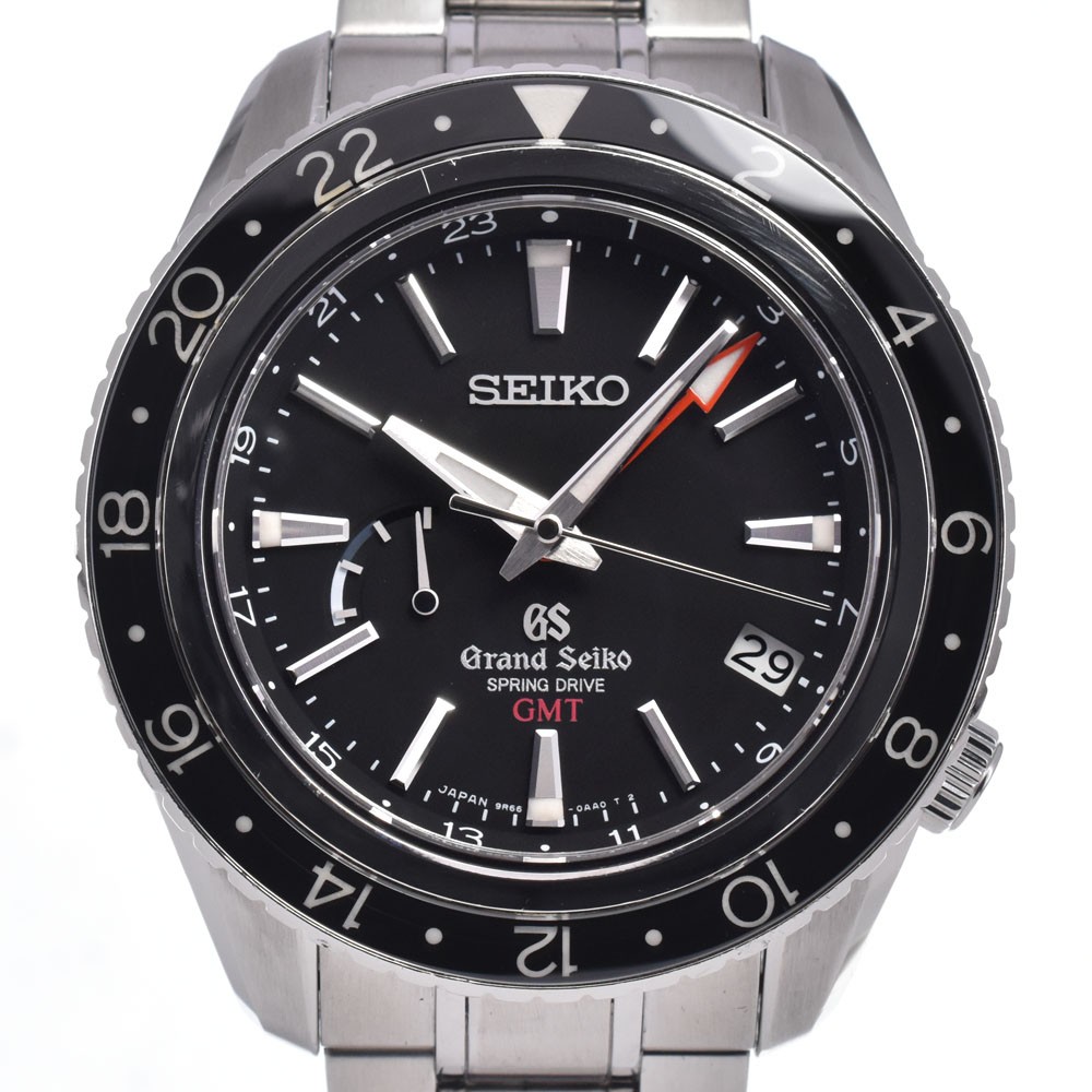 with paper SEIKO Grand Seiko SBGE001 GMT black Dial Spring drive Men’s N#148585
