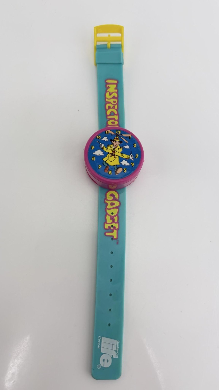 Vintage Inspector Gadget Boys Watch Digital LCD Life Cereal Promo 1992 Blue