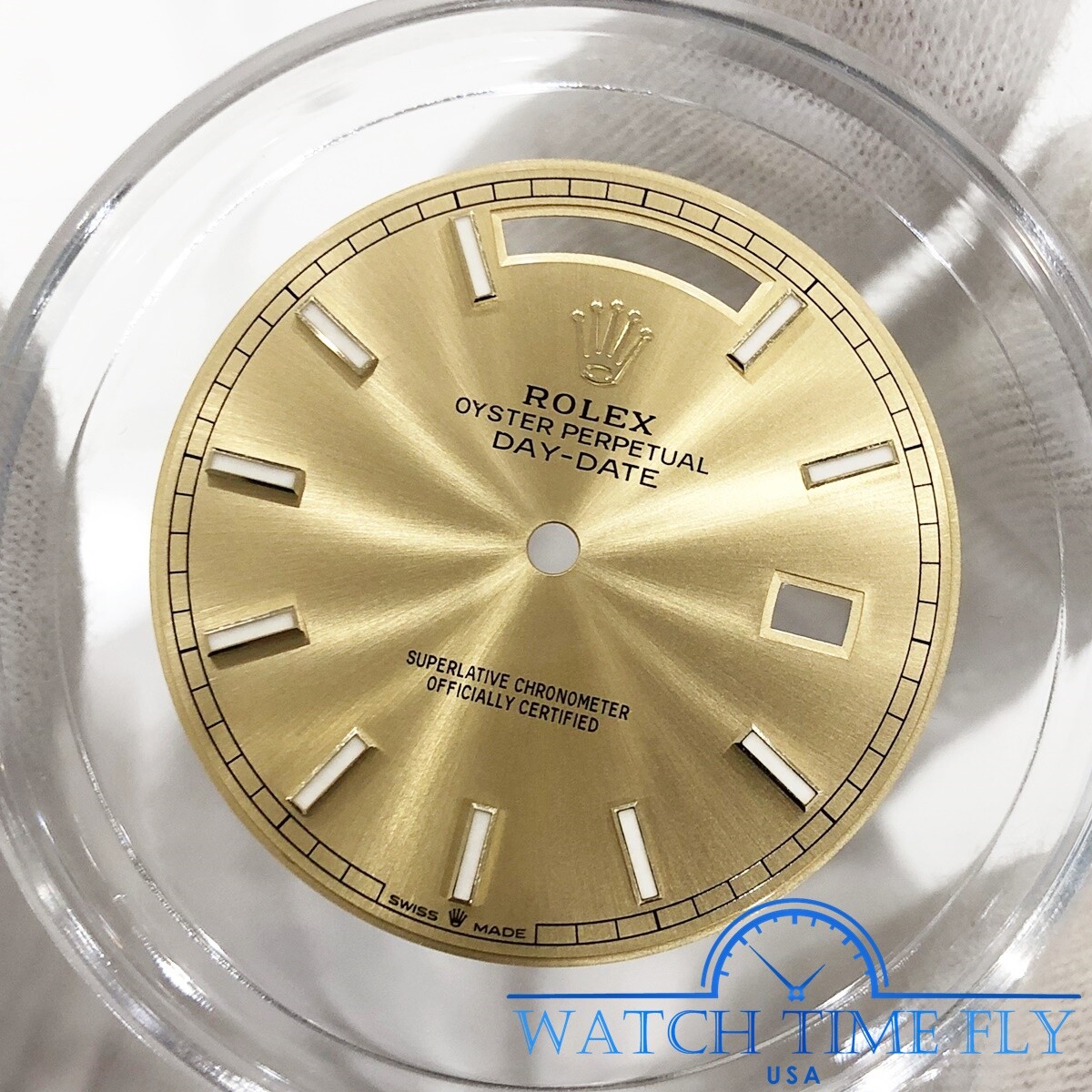 Rolex Factory 228238 Day-Date 40 Yellow Gold Champagne Stick Index DIAL ONLY!