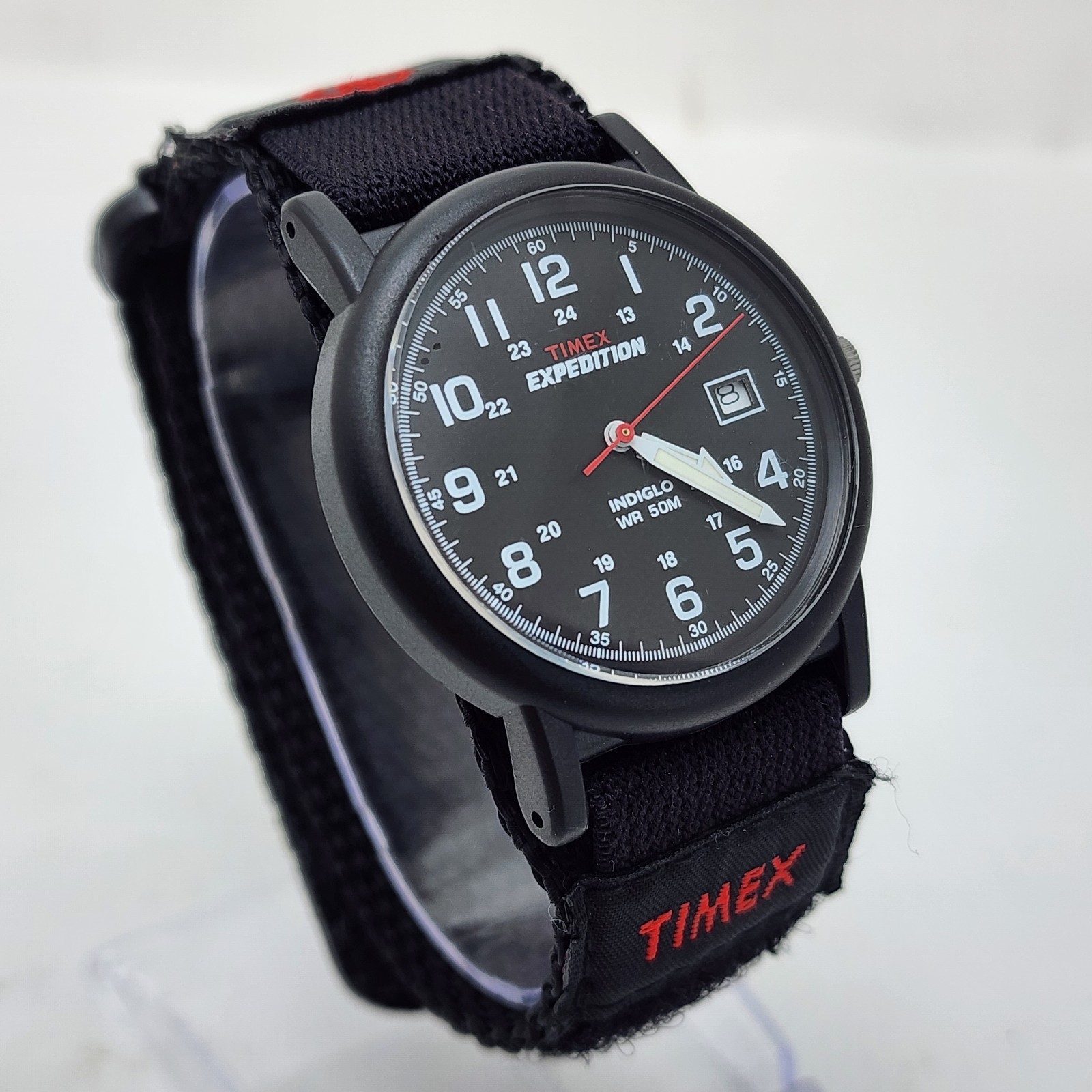 TIMEX MEN’S EXPEDITION CAMPER T40011 38MM MILITARY BLACK FABRIC MEN’S WATCH