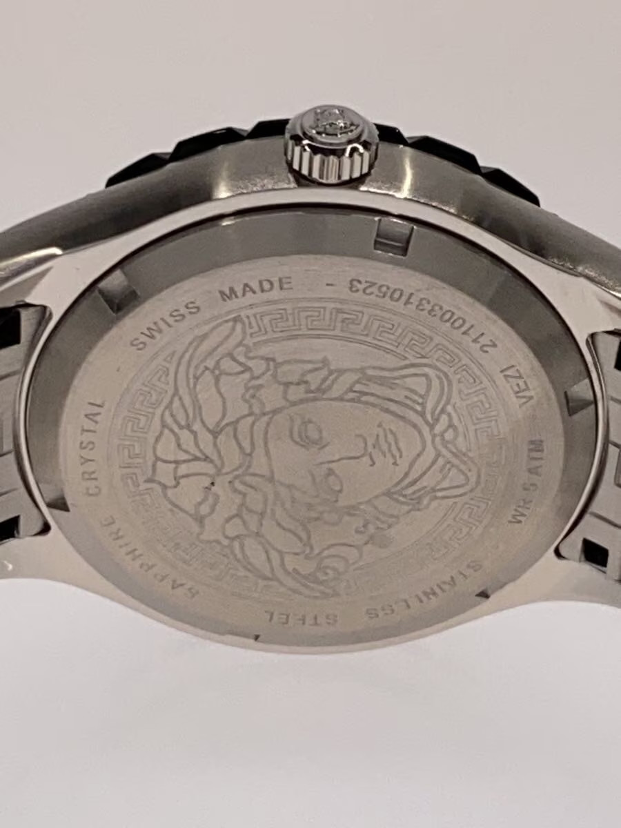 [B1S] Versace VEZI Black Dial Stainless Steel Automatic Men’s Watch [g4v]