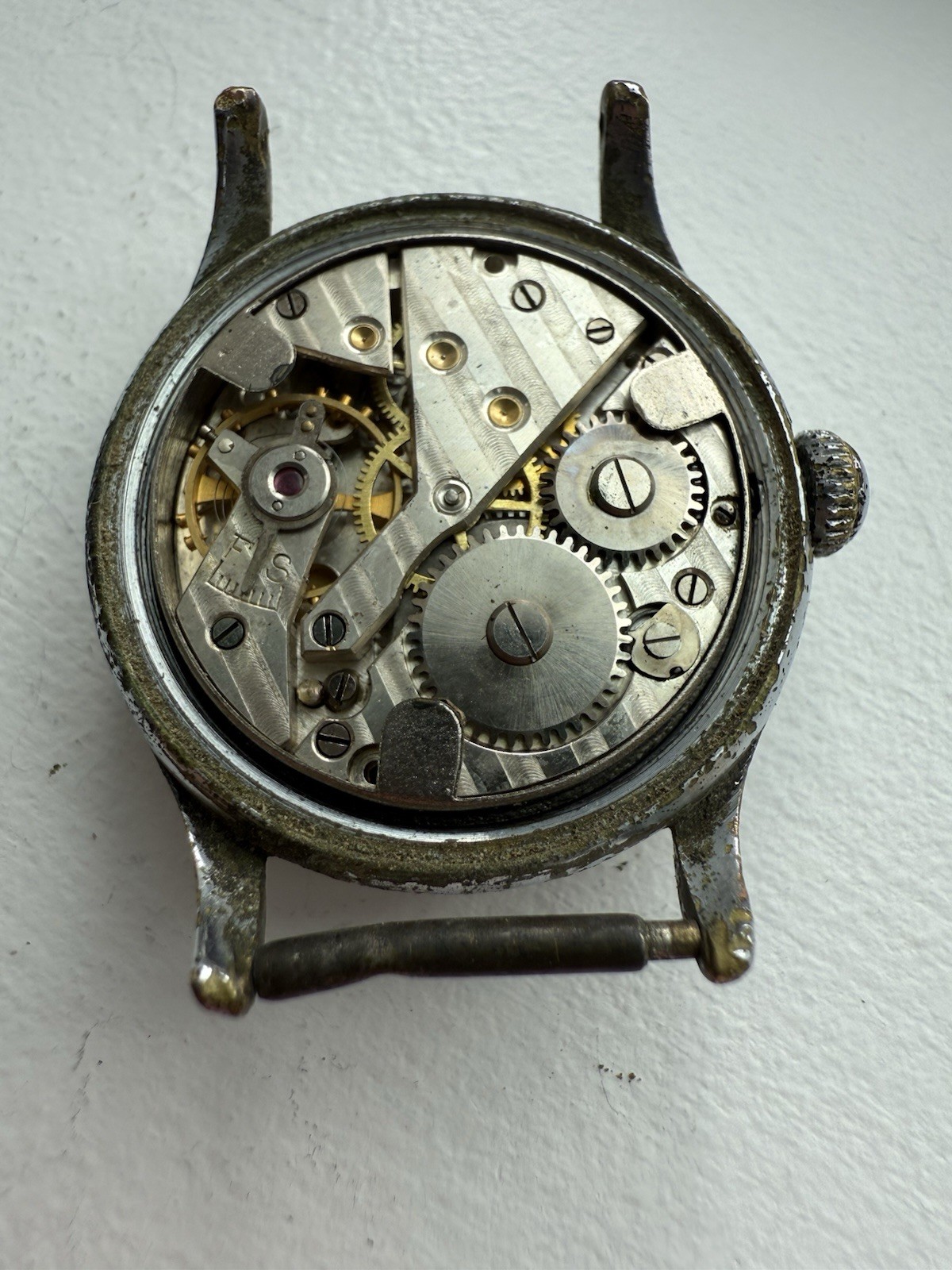 Antique Citizen Chronometer Waterproof Sub Second Military Watch As Is Repair