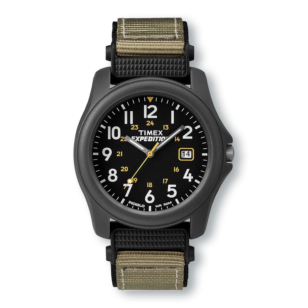 TIMEX T425719J Expedition Camper Nylon/Leather Strap Watch