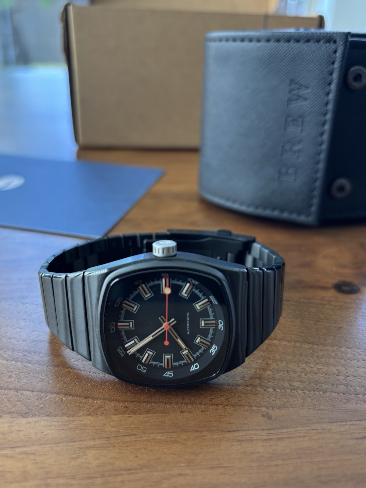 RARE Brew Metric Automatic, NON- Chrono, Black PVD, Bracelet, Ltd 145/500