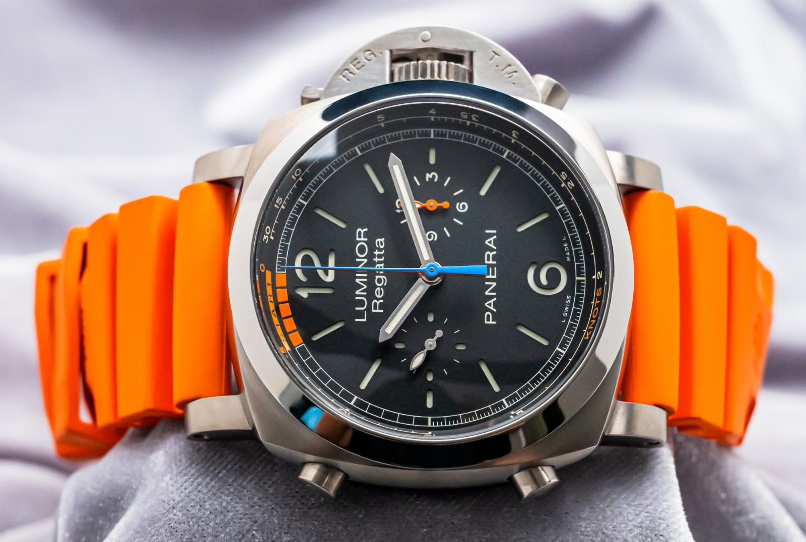 Panerai 526 Luminor Regatta Flyback $19K MSRP Titanio 47mm PAM00526 PAM526 PAM