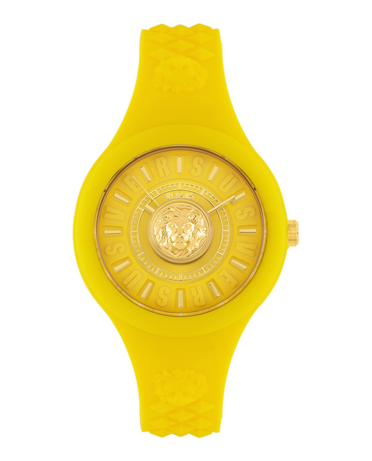 Versus Versace Womens Fire Island Yellow 39mm Strap Fashion Watch