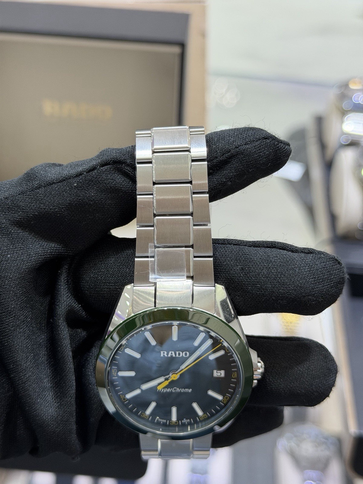 Rado HyperChrome Quartz Green Dial Men’s Watch R32280313