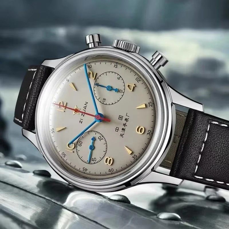 Men’S Watches 1963 Pilot Automatic Watch 42Mm Waterproof Retro Quartz Chronograp