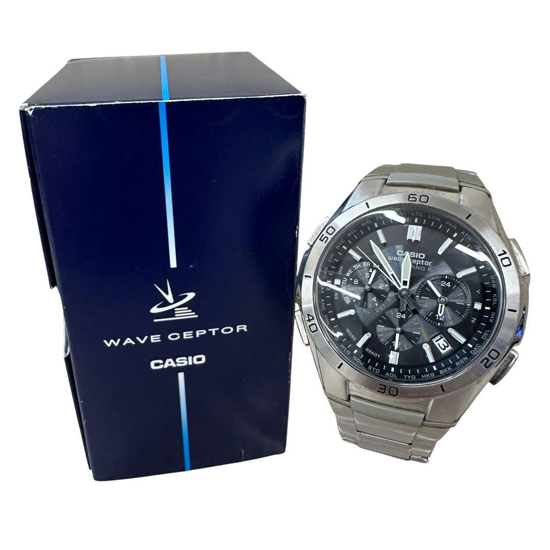 Casio Wave Ceptor Radio Watch Working Japan Import