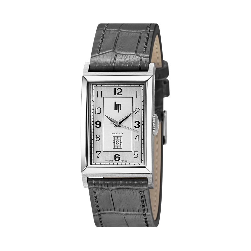 Lip Churchill T26 671285 Men Gray Leather Strap Dial Automatic Watch 26*46mm